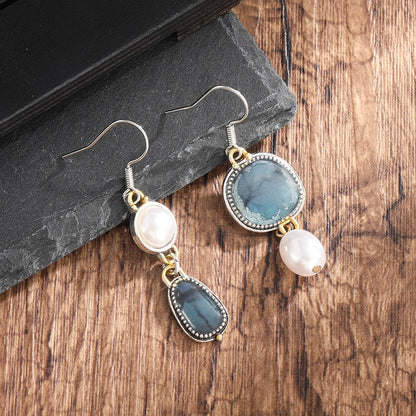 Vintage Turquoise Drop Earrings