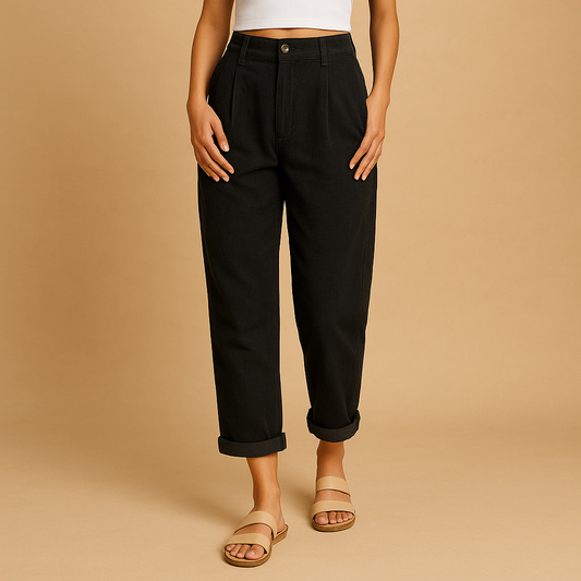 Comfortable Corduroy High Waist Women's Jeans Pants - Luxivelle