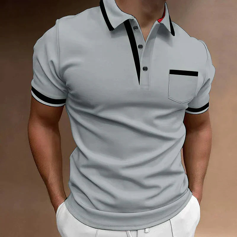 Comfortable Mens Polo Short Sleeve Summer Tee