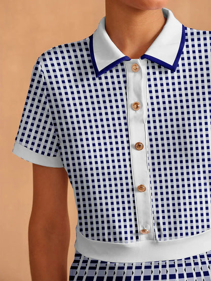 Casual Fit Knee Length Short Sleeve Dress