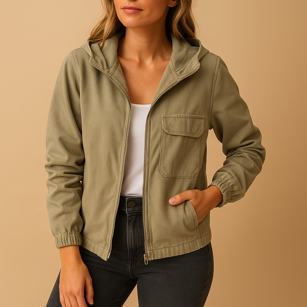 Women's Waterproof Zip Up Hoodie Jacket - Luxivelle