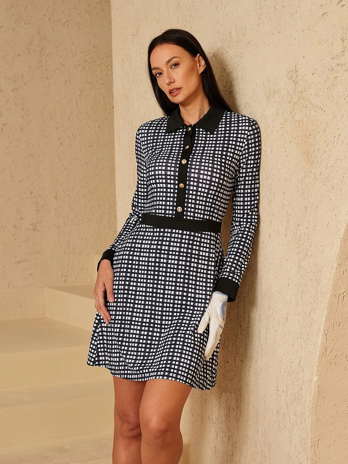 Classic Casual Long Sleeve Sun Dress UPF 50+ Protection - Luxivelle