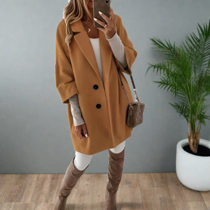 Warm Double Breasted Women's Coat