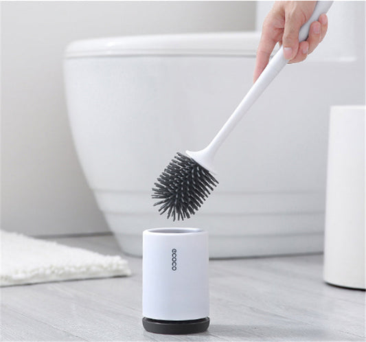 Clean Bathroom Toilet Brush with Soft Holder - Luxivelle