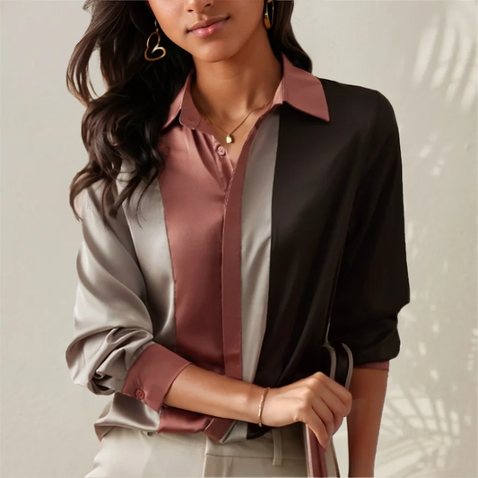 Classic Fit Stripe Women's Shirt - Luxivelle