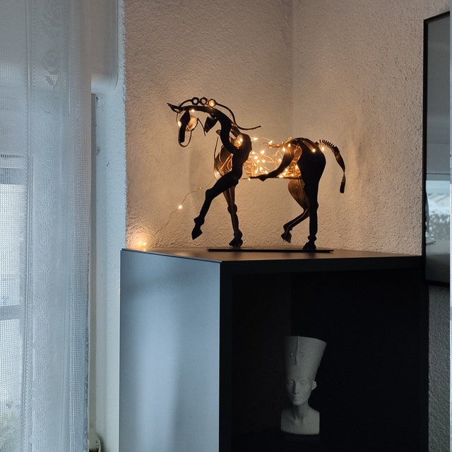 Unique Handcrafted Horse Metal Decor