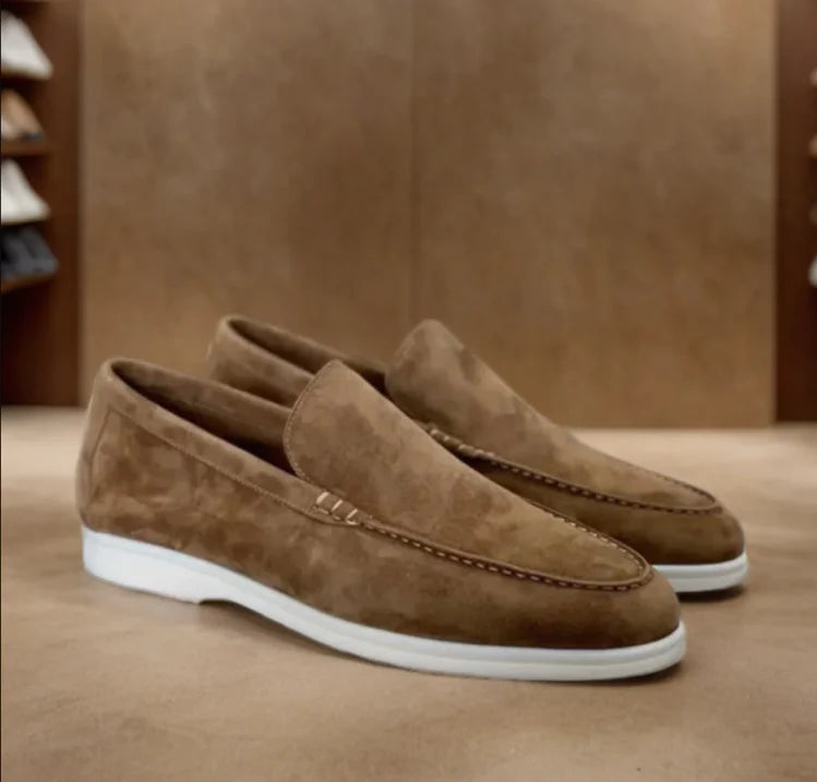 Classic Leather Slip On Shoes