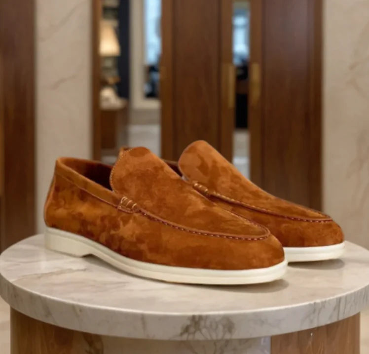 Classic Leather Slip On Shoes