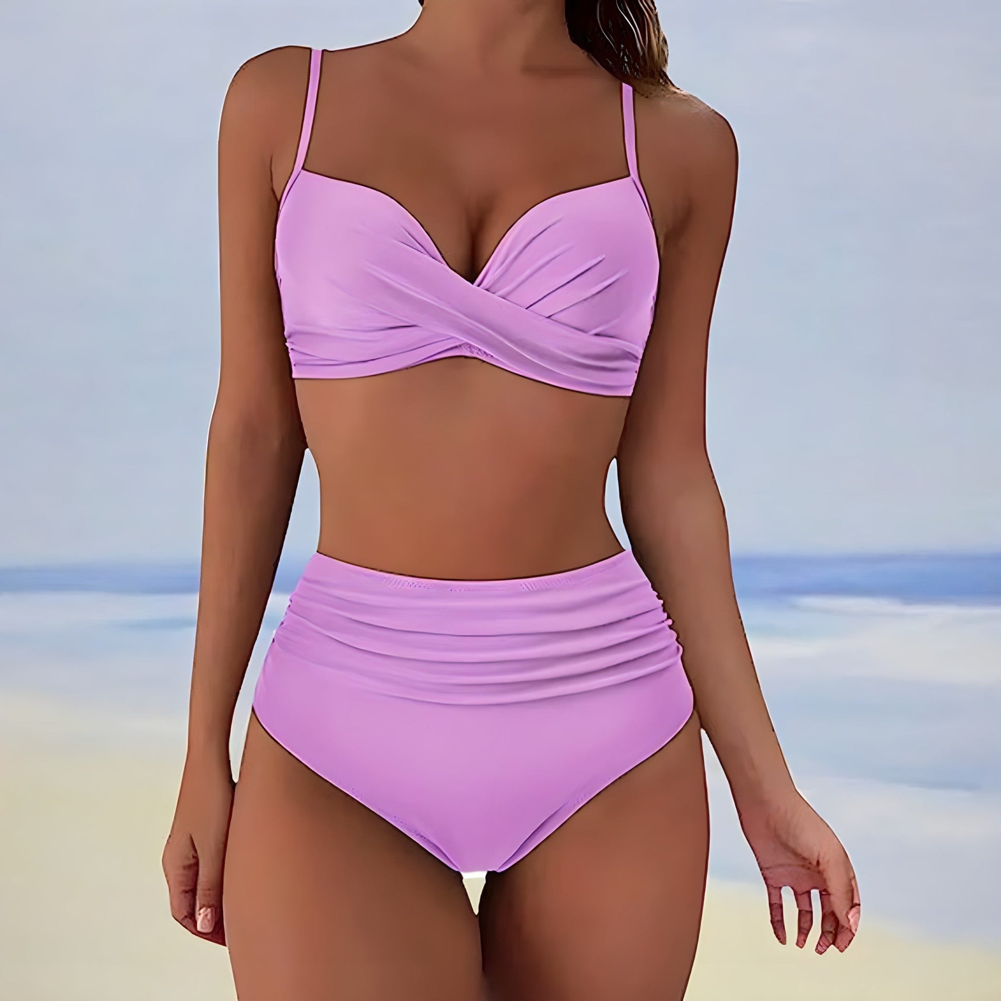 Esmae High Waisted Bikini Set – Comfortable Fit, Flattering Silhouette for Women-5