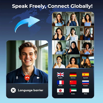 Wireless Universal Language Translator Earbuds