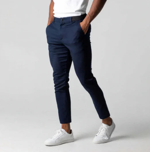 Comfortable Fit Mens Elastic Trousers