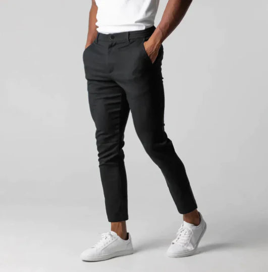 Comfortable Fit Mens Elastic Trousers