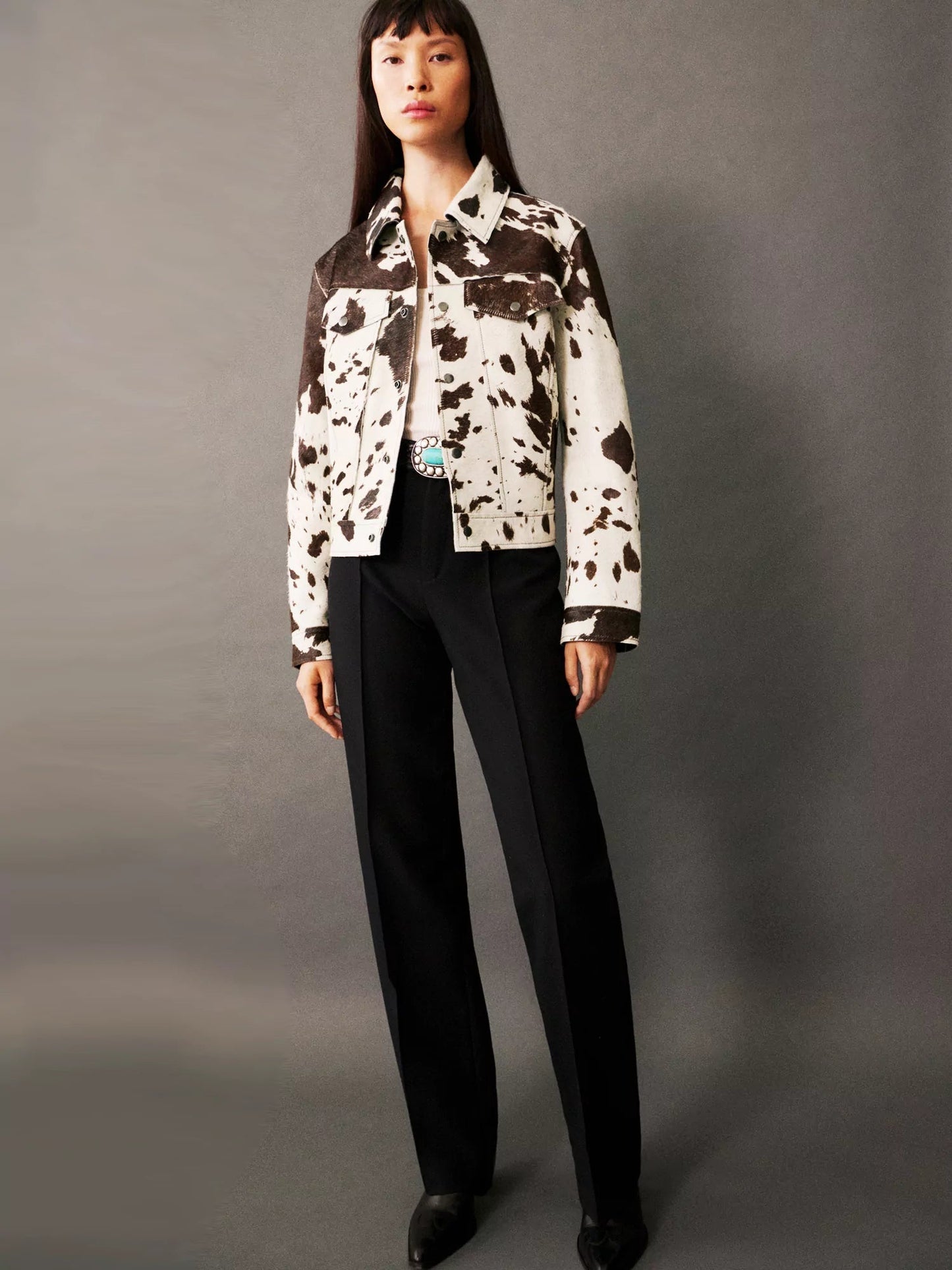 Bold Animal Print Coat