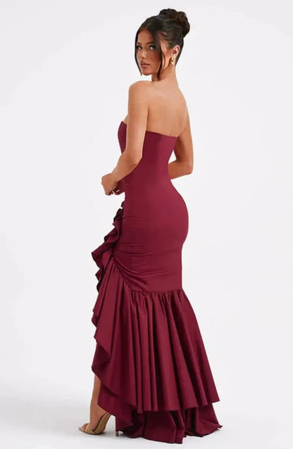 Elegant Red Evening Gown