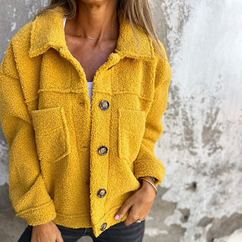 Variant image for Mila Women's Jacket - Cozy Fabric, Stylish Autumn Coat-7