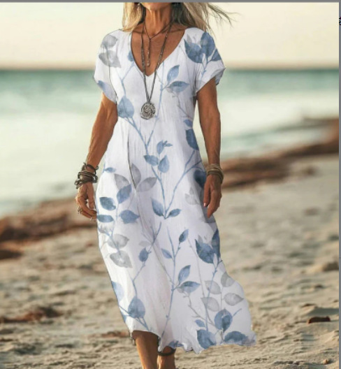 Pretty Flower Knee Length Dress