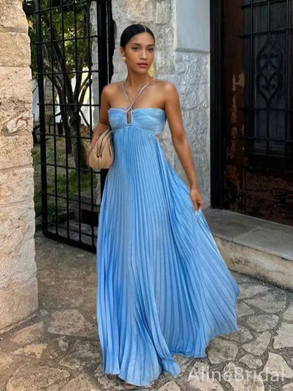 Bright Floral Sundress with Halter Neck