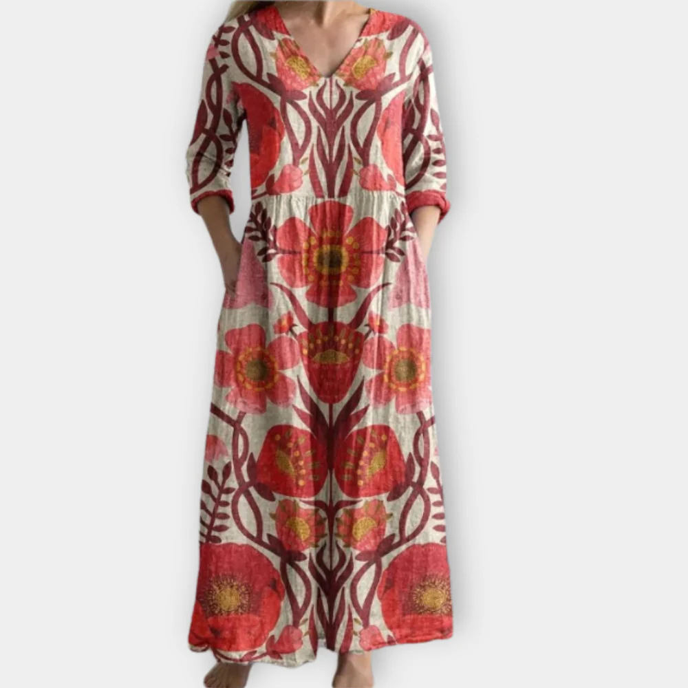 Boho Floral Sundress for Women - Luxivelle
