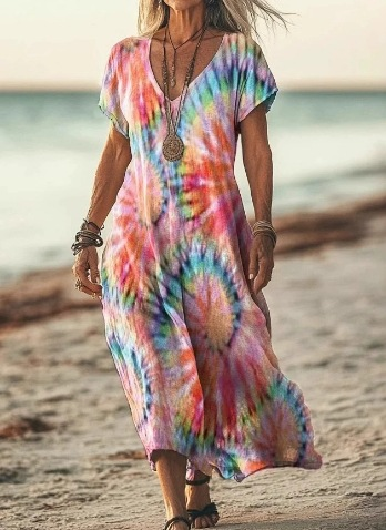 Pretty Flower Knee Length Dress