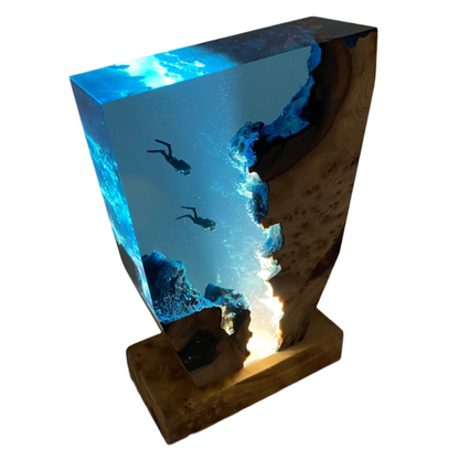 Colorful Ocean Table Lamp Soft Nightlight for Home