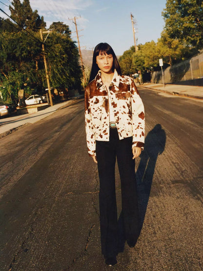 Bold Animal Print Coat