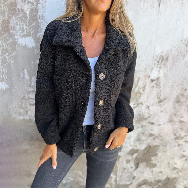 Mila Women's Jacket - Cozy Fabric, Stylish Autumn Coat-2