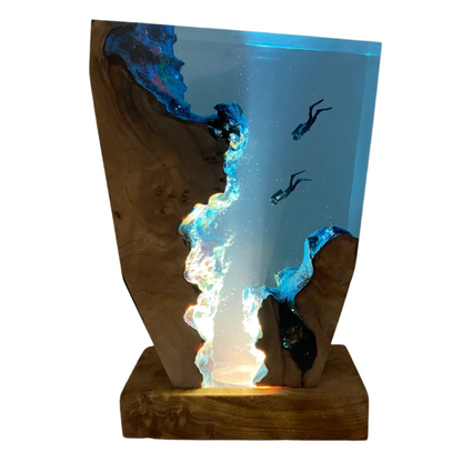 Colorful Ocean Table Lamp Soft Nightlight for Home - Luxivelle