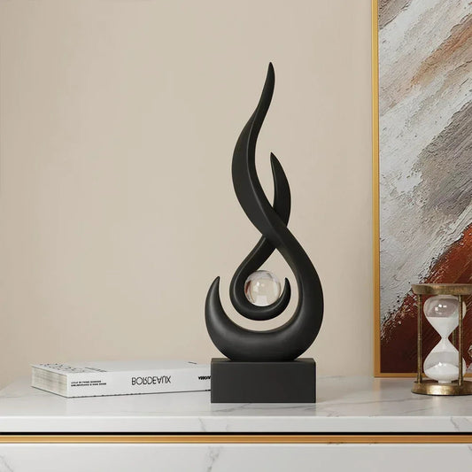 Calming Unique Sculpture – Contemporary Decorative Art Piece - Luxivelle