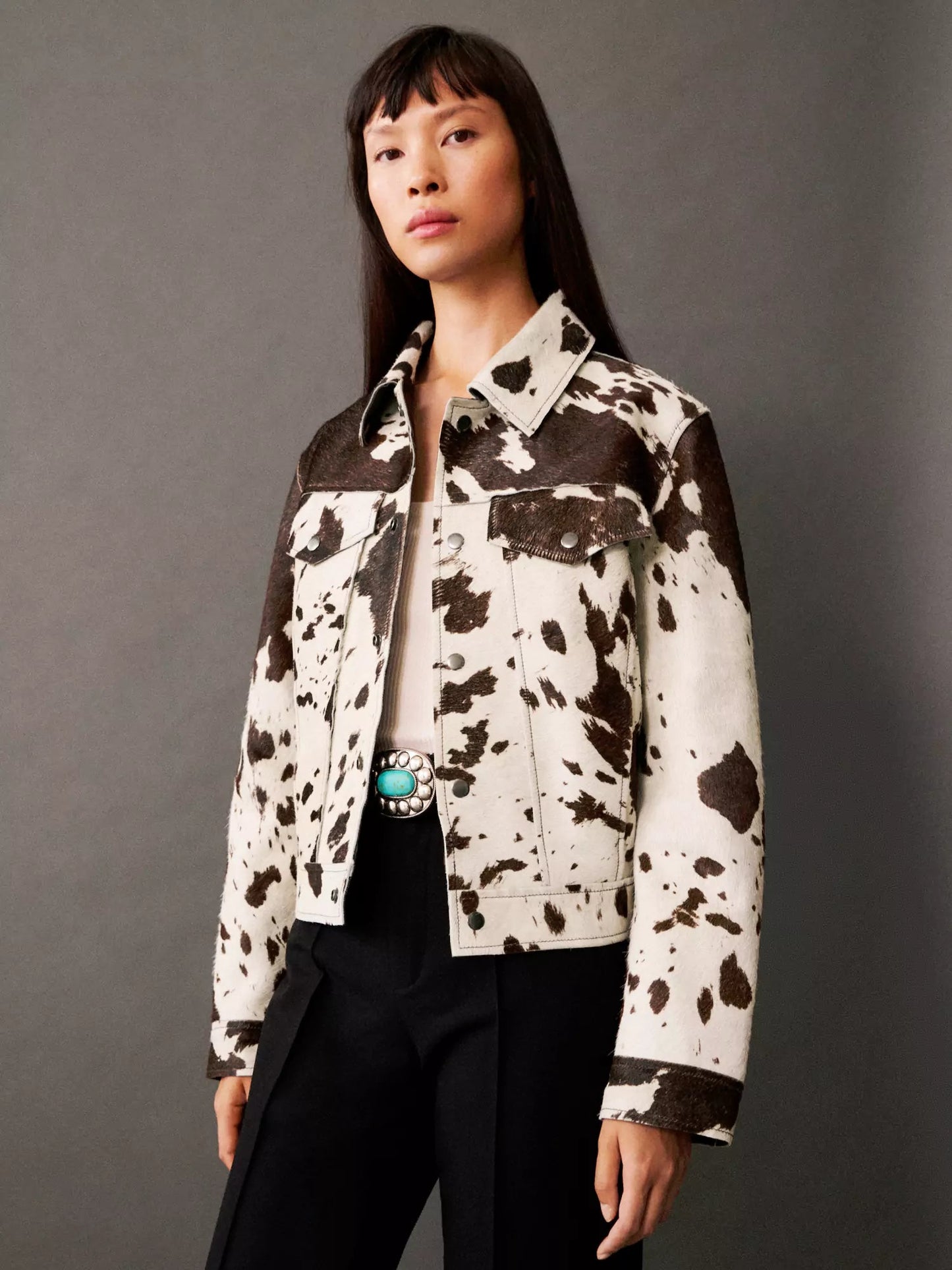 Bold Animal Print Coat