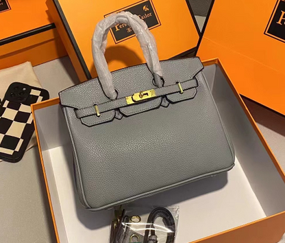 Premium Leather Tote Bag for Women Large Work Handbag