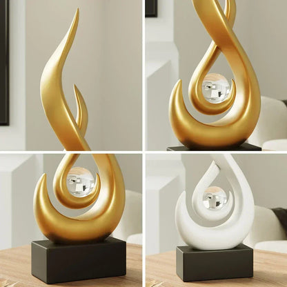 Calming Unique Sculpture – Contemporary Decorative Art Piece