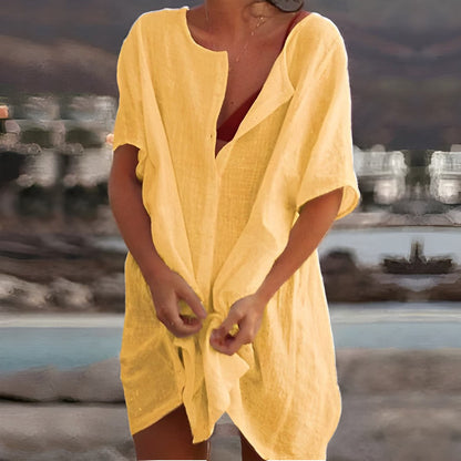 Cotton Dress - Lightweight Summer Style-4