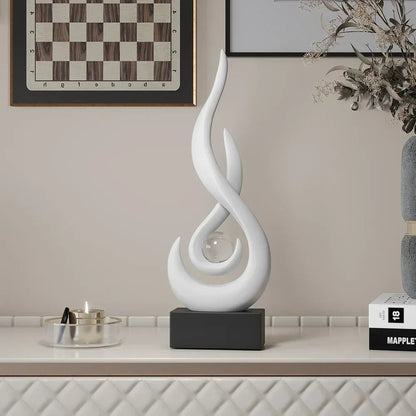 Calming Unique Sculpture – Contemporary Decorative Art Piece