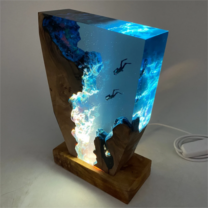 Colorful Ocean Table Lamp Soft Nightlight for Home
