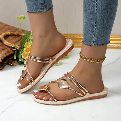 Sparkly Jewel Flat Summer Sandals