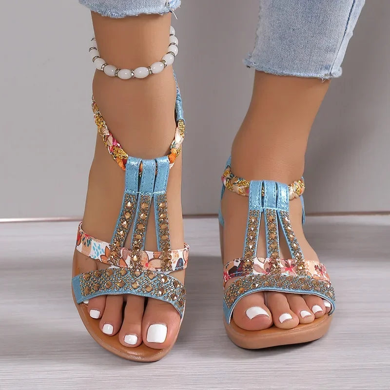 Women's Chic Brown Ankle Sandals - Luxivelle