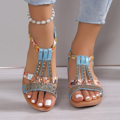 Women's Chic Brown Ankle Sandals - Luxivelle