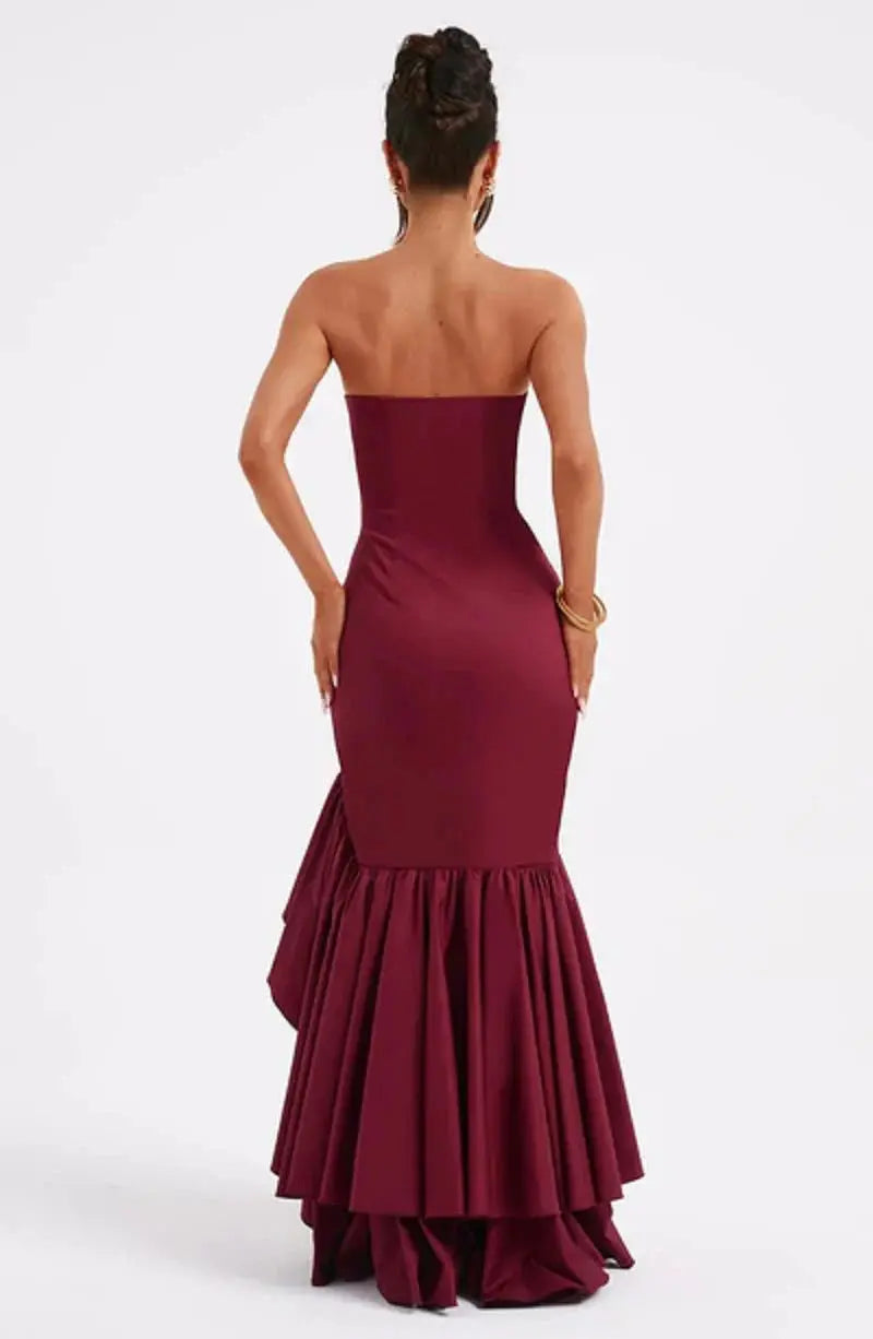 Elegant Red Evening Gown