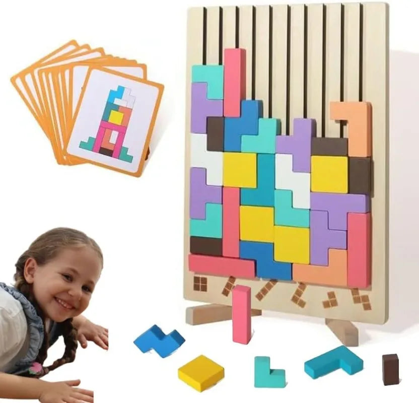 Fun Wooden Brain Teaser Toy for Children