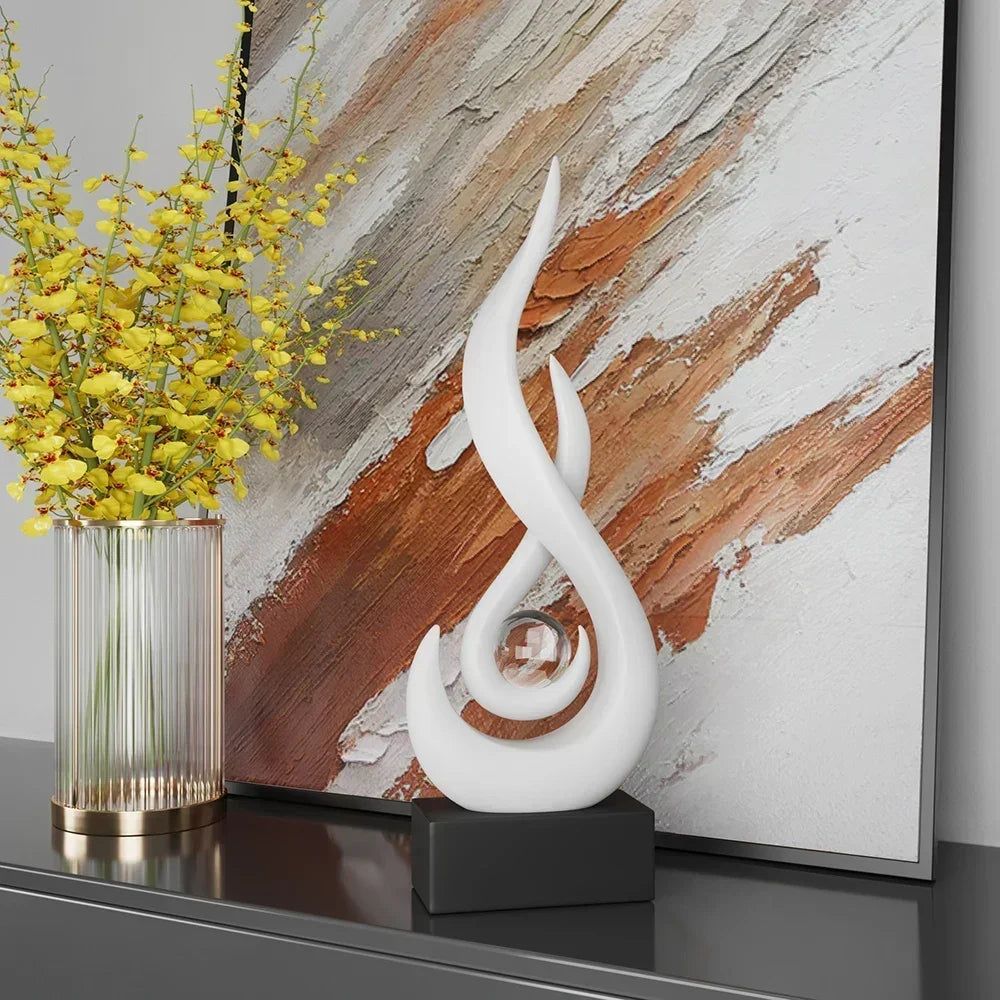 Calming Unique Sculpture – Contemporary Decorative Art Piece