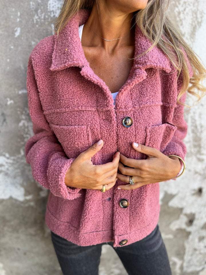Mila Women's Jacket - Cozy Fabric, Stylish Autumn Coat-4