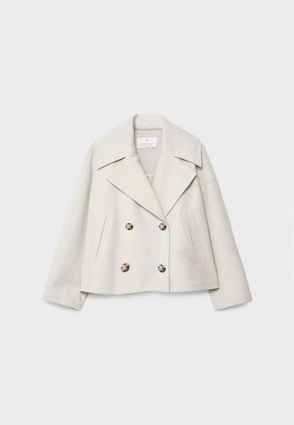 Short Jacket - Women's Double Breasted Style-6