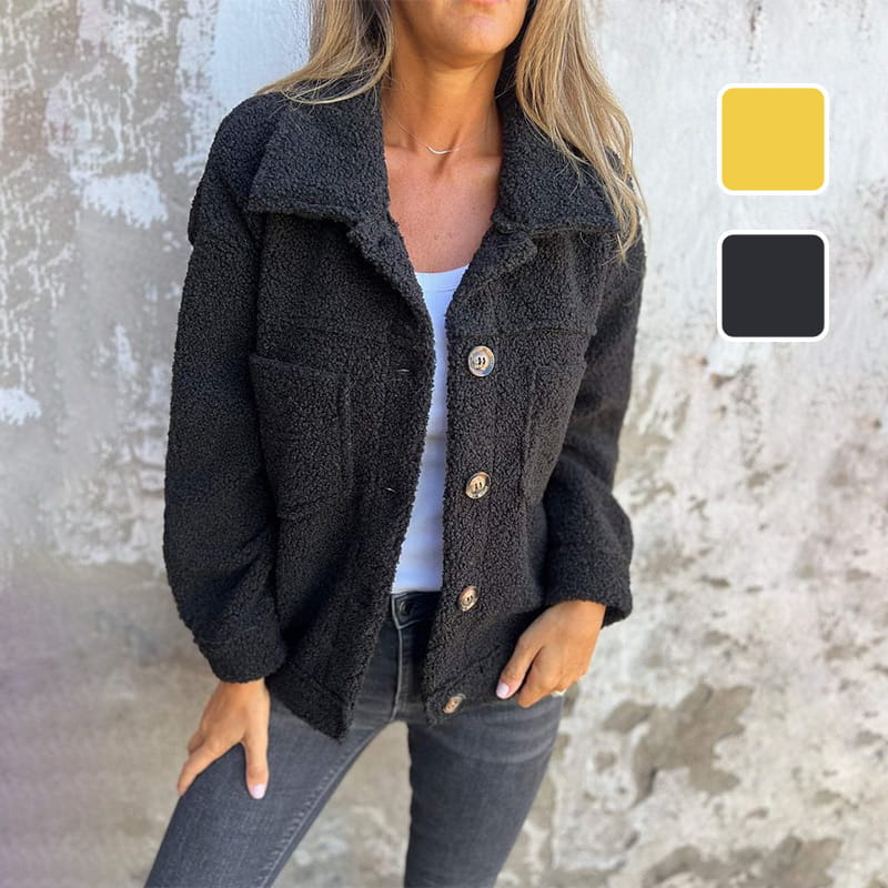 Mila Women's Jacket - Cozy Fabric, Stylish Autumn Coat-5