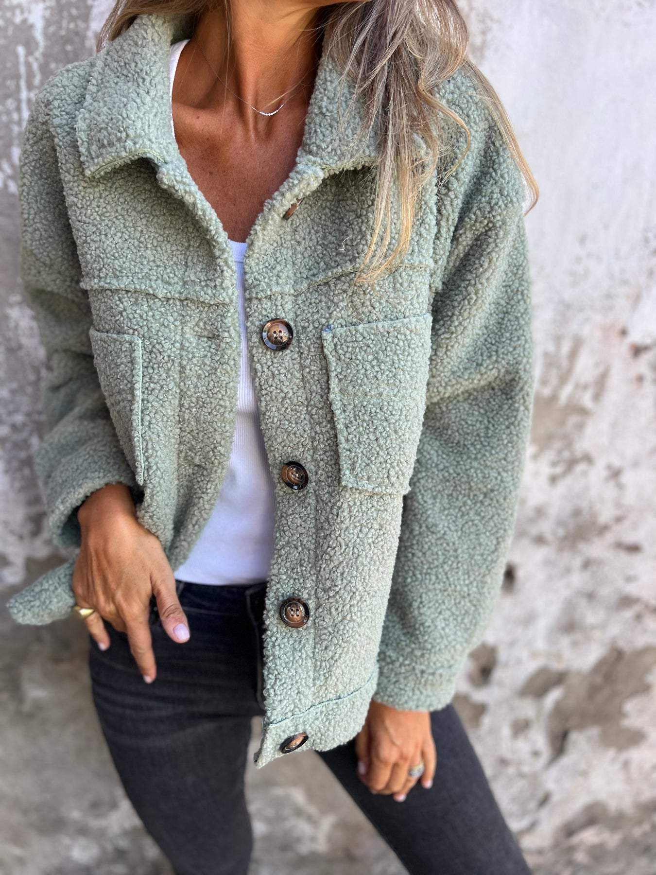 Variant image for Mila Women's Jacket - Cozy Fabric, Stylish Autumn Coat-1