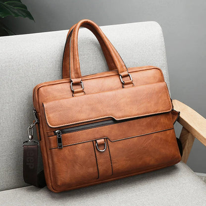 Premium Real Leather Cross Body Bag for Men - Luxivelle