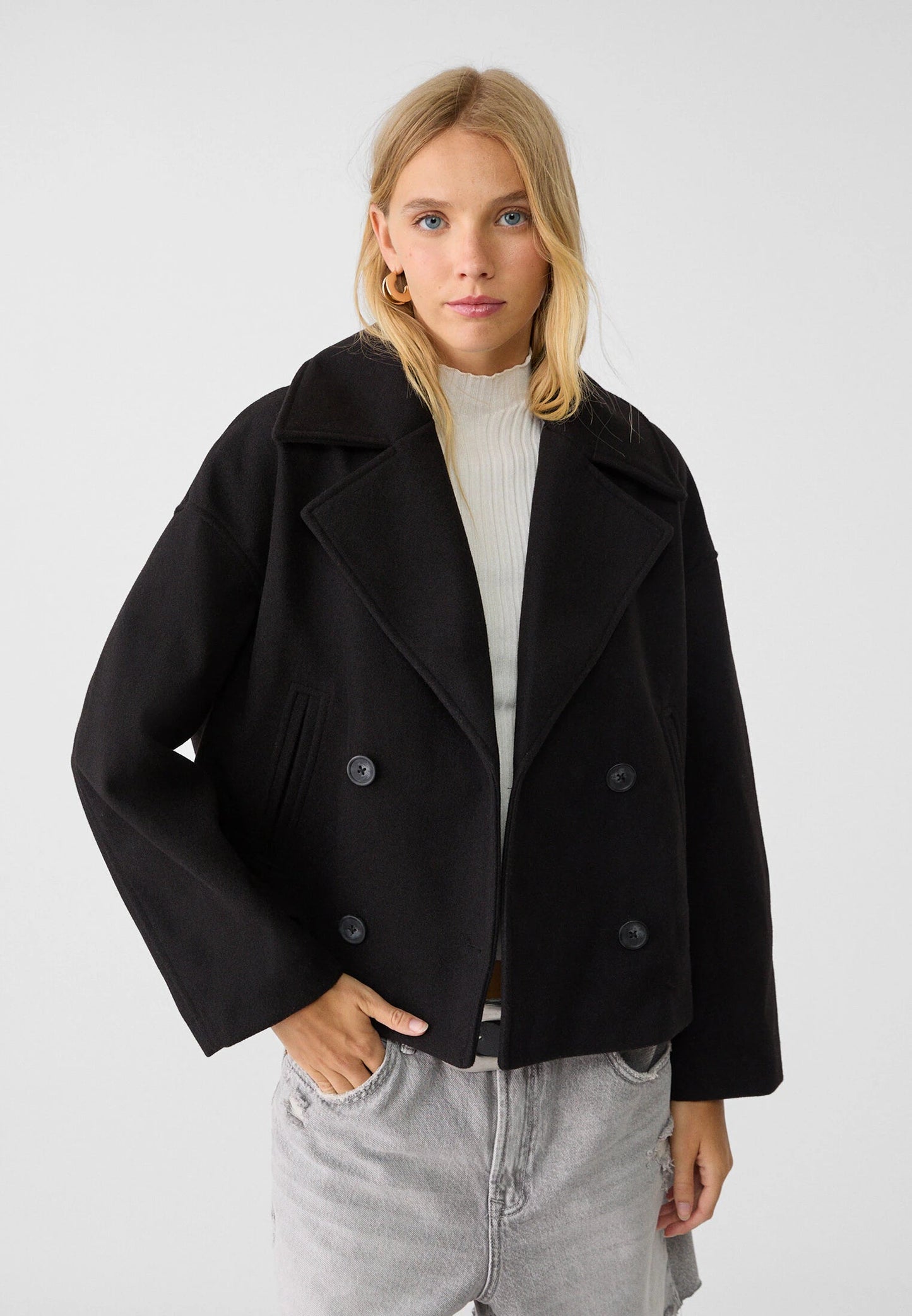 Variant image for Short Jacket - Women's Double Breasted Style-5