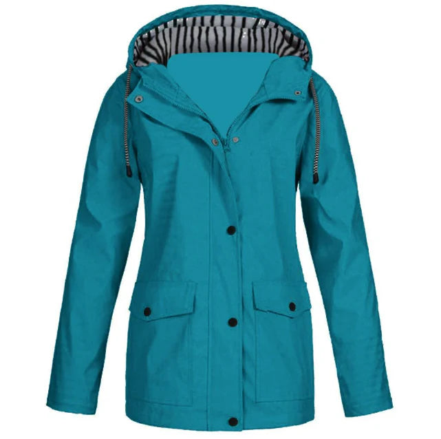 Ladies' Rainproof Zip Up Coat