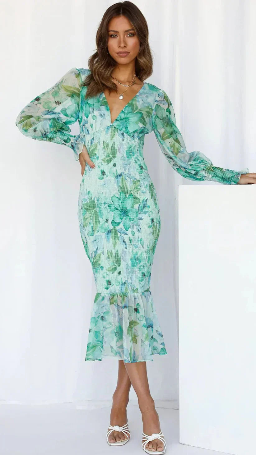 Beautiful Floral Party Dress