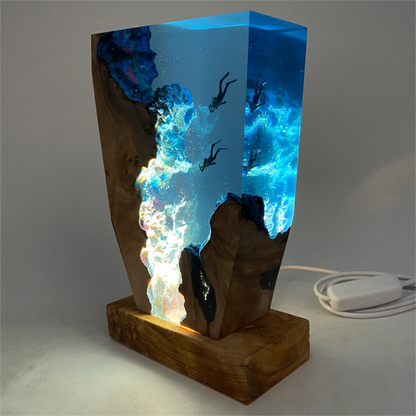 Colorful Ocean Table Lamp Soft Nightlight for Home