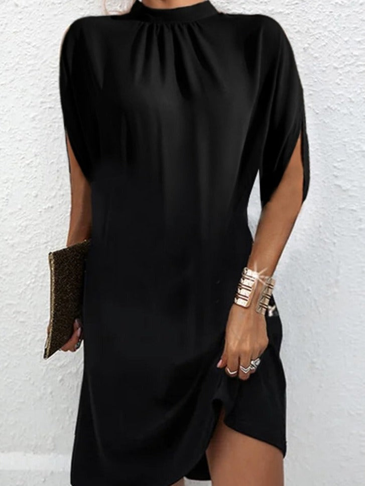 Scoop Neck Short Sleeve Summer Dress